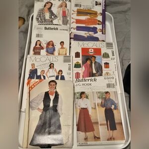 Butterick McCalls Sewing Patterns with Black and White Designs